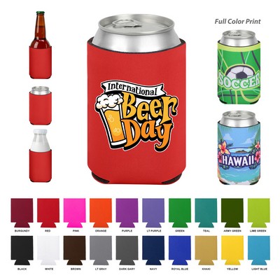 Economy Foam Full Color Can Cooler