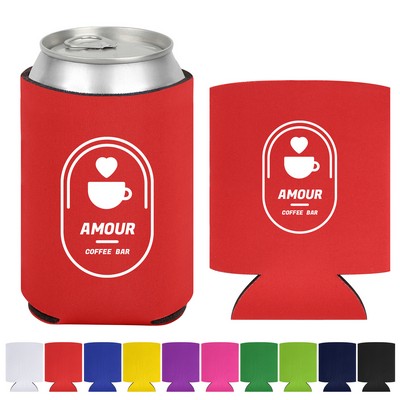 Economy Foam Full Color Can Cooler Ocean